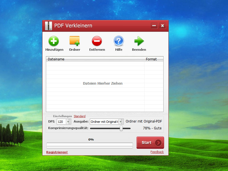 PDF Verkleinern Screenshot